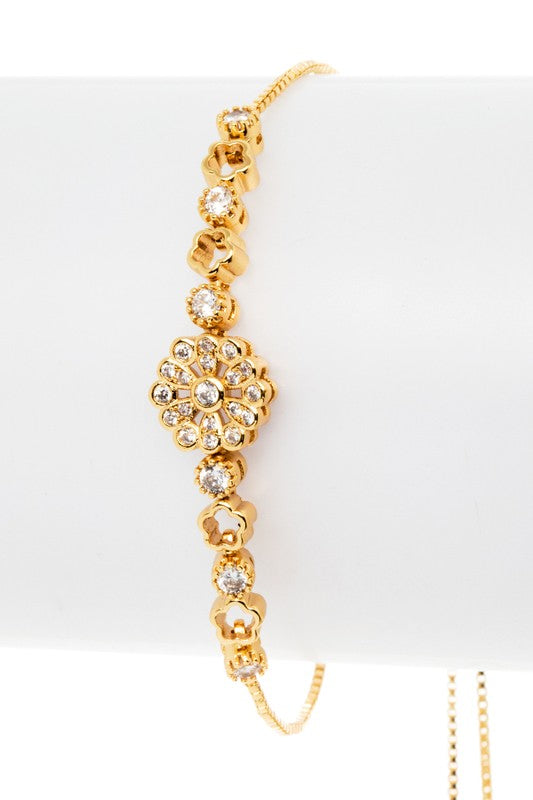 Dainty Bloom Bolo Bracelet