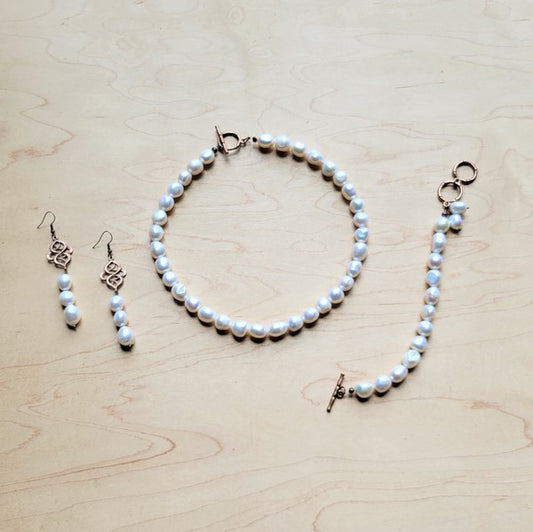 Celestial Freshwater Pearl Drop Earrings