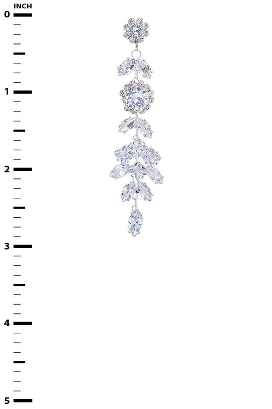 Icicle Chandelier Statement Earrings