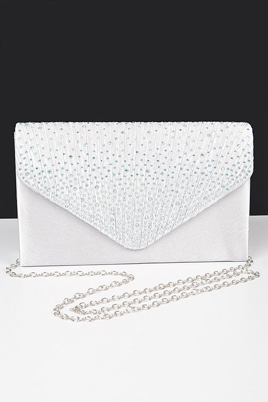 Timeless Pave Satin & Rhinestone Clutch