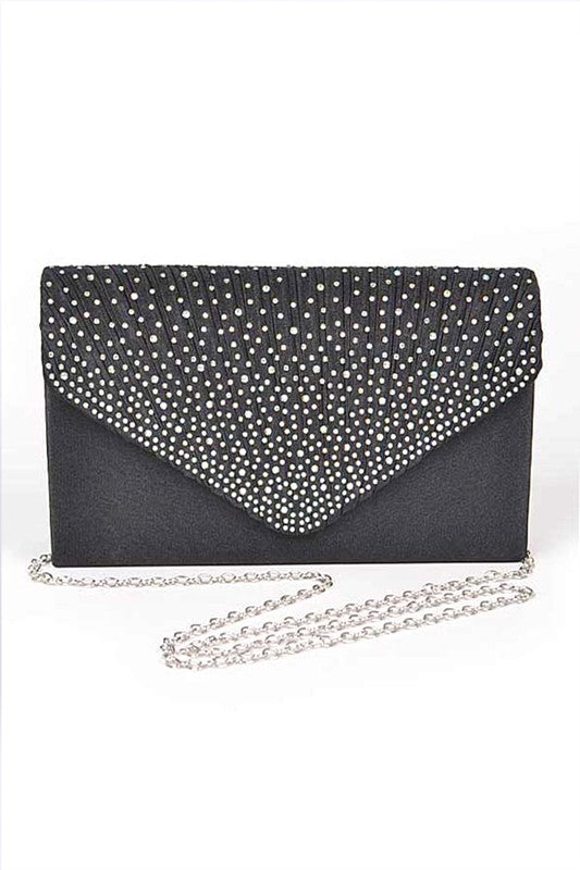 Timeless Pave Satin & Rhinestone Clutch