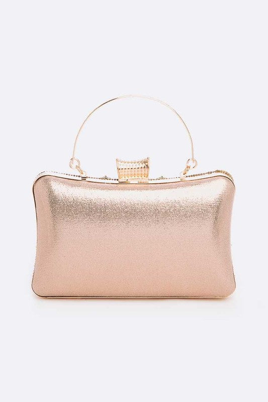 Shimmering Crystal Clutch Handbag