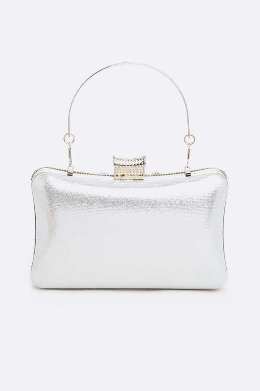 Shimmering Crystal Clutch Handbag