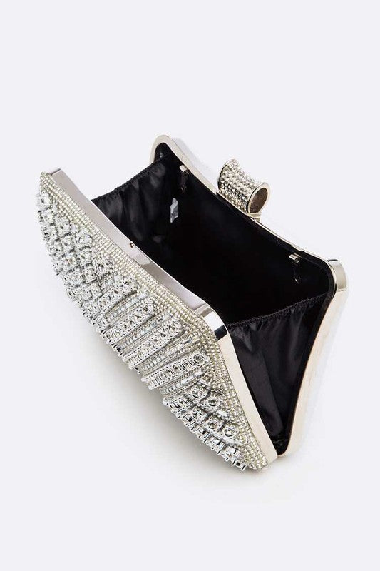 Shimmering Crystal Clutch Handbag