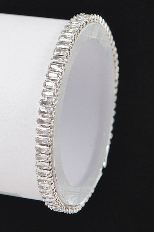 Inlaid Baguette Tennis Bracelet