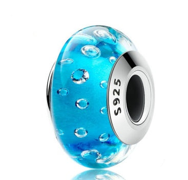 925 Sterling Silver Spacer Accessory Glass Beads