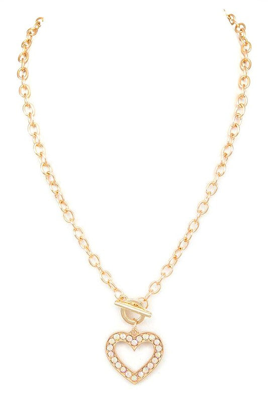 Lovely Vibe Pendant Toggle Necklace