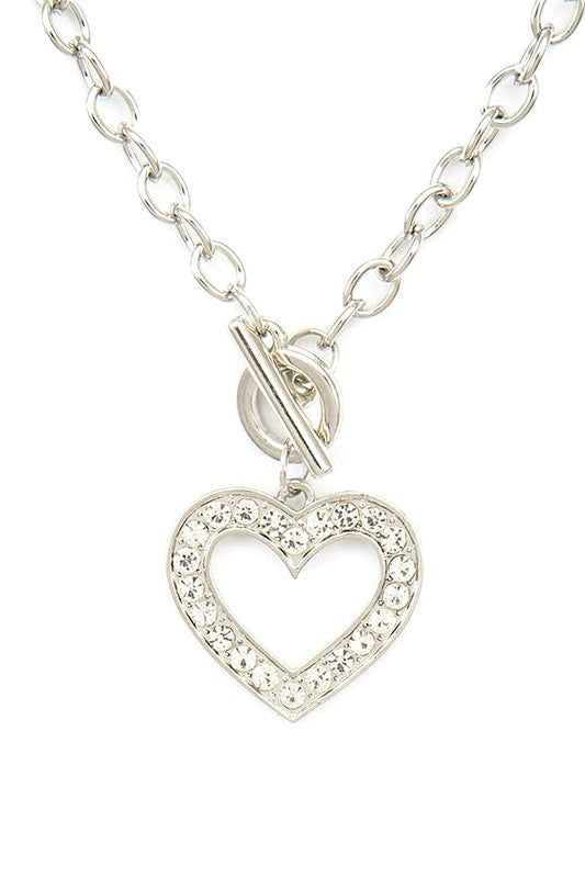 Lovely Vibe Pendant Toggle Necklace
