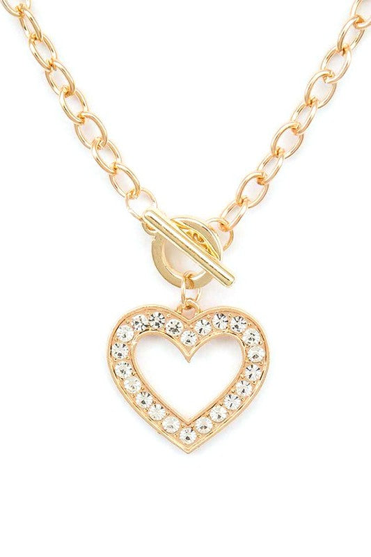 Lovely Vibe Pendant Toggle Necklace