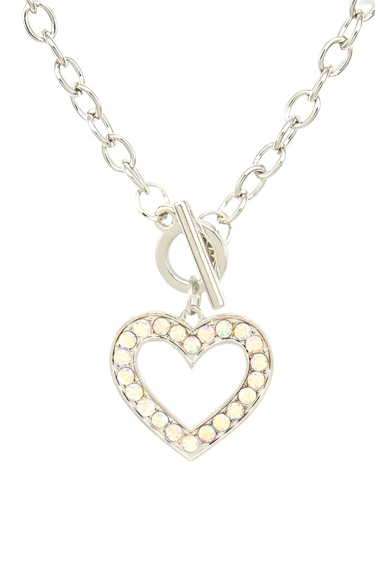 Lovely Vibe Pendant Toggle Necklace