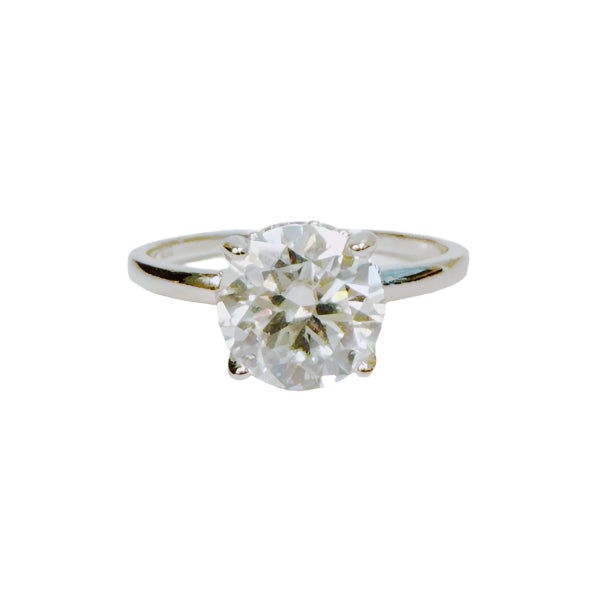 Bold Brilliance Halo Solitaire Moissanite Ring
