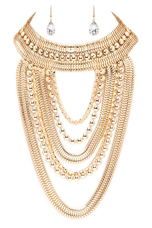 Careless Whisper Statement Necklace Set