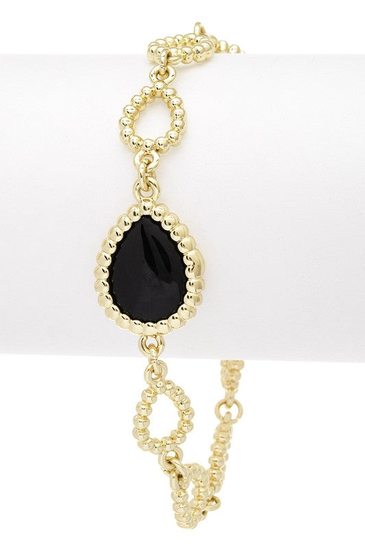 Midnight Glamour Stainless Steel Bracelet