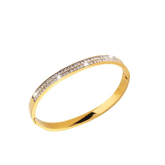Charm & Dazzle Double Row Crystal Bracelet