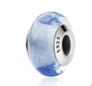 925 Sterling Silver Spacer Accessory Glass Beads