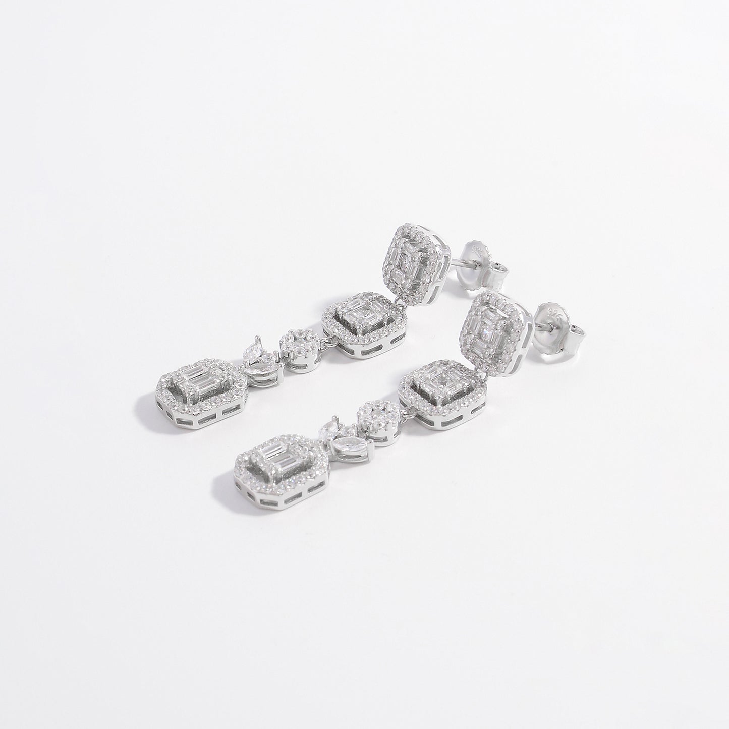 Prism Perfection Zircon Earrings S925