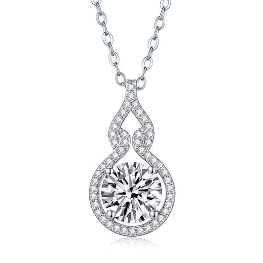 Radiant Silhouette 2K Moissanite Necklace
