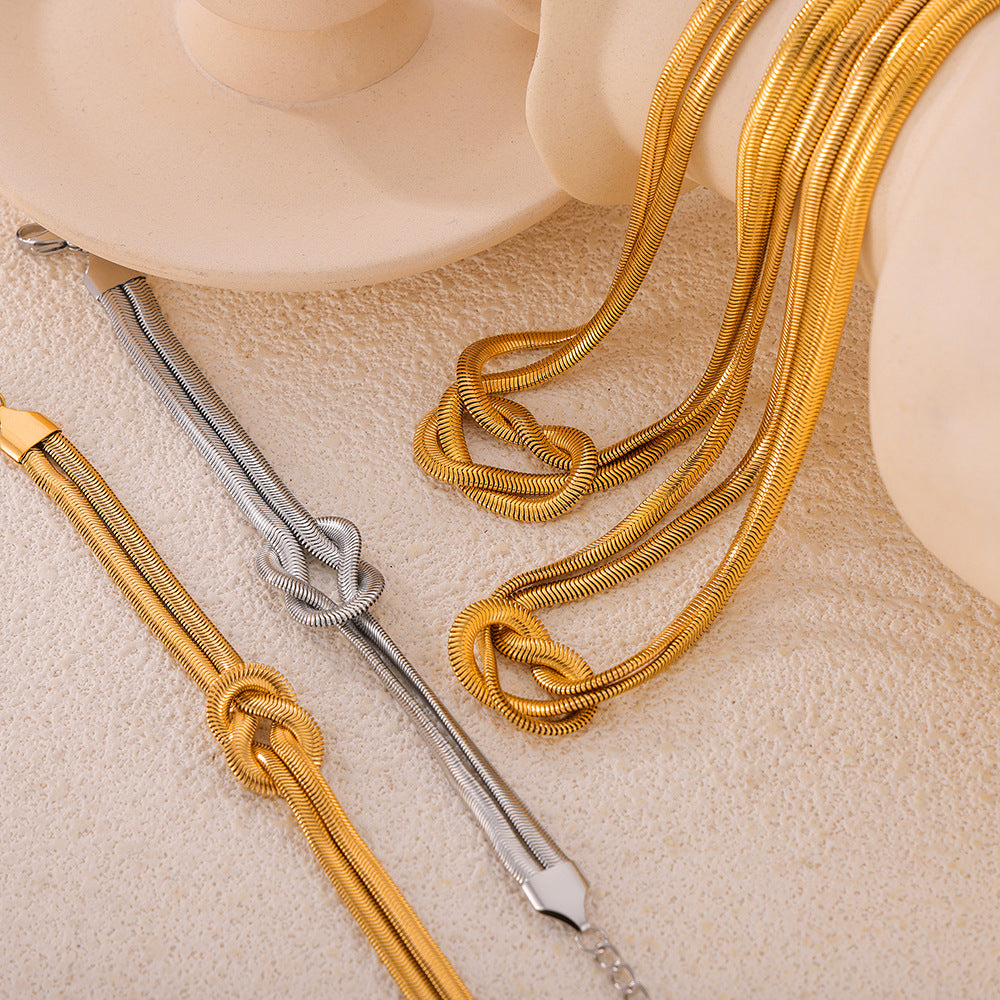 Sailor Knot Bracelet in Gold and Silver Tones