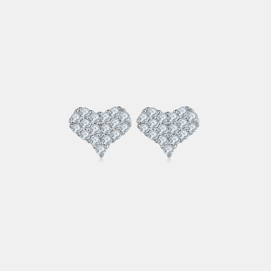 The Sweetheart Earrings Moissanite 925 Sterling Silver