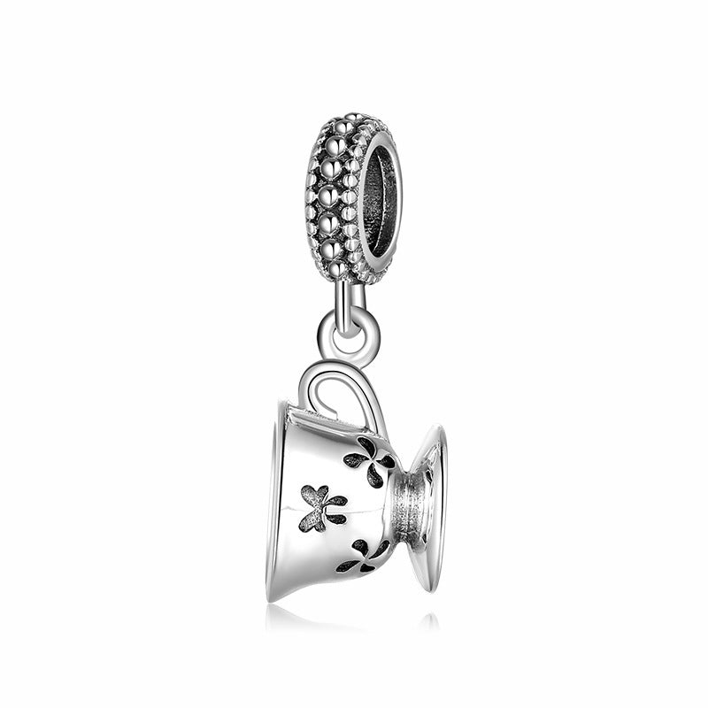 S925 Sterling Silver Tea Set  Charm Series