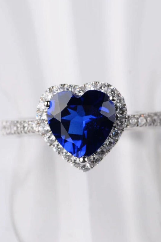 Royal Heart 2K Moissanite & Zircon Cocktail Ring