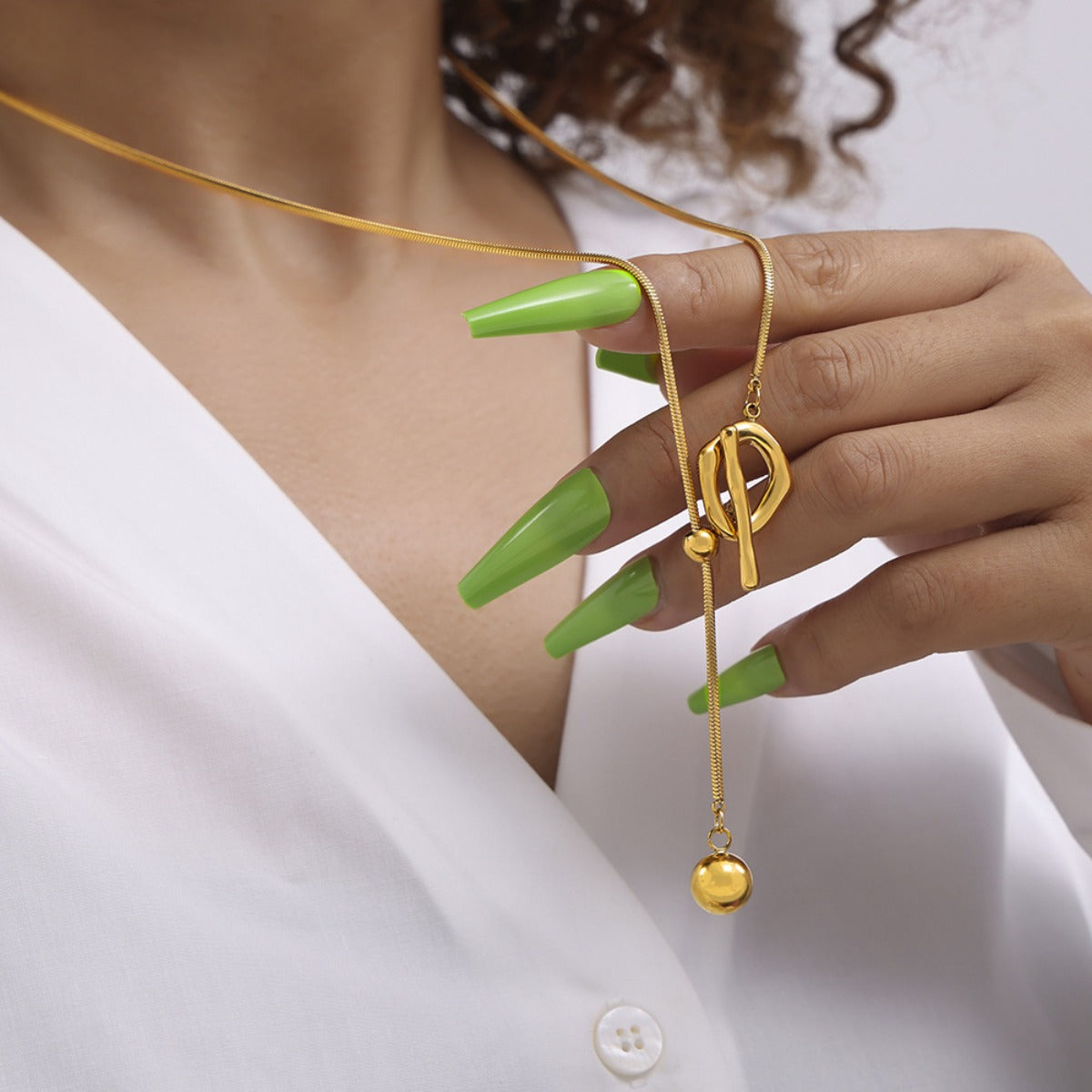 Charm & Dazzle Fashion Lariat Gold or Silver