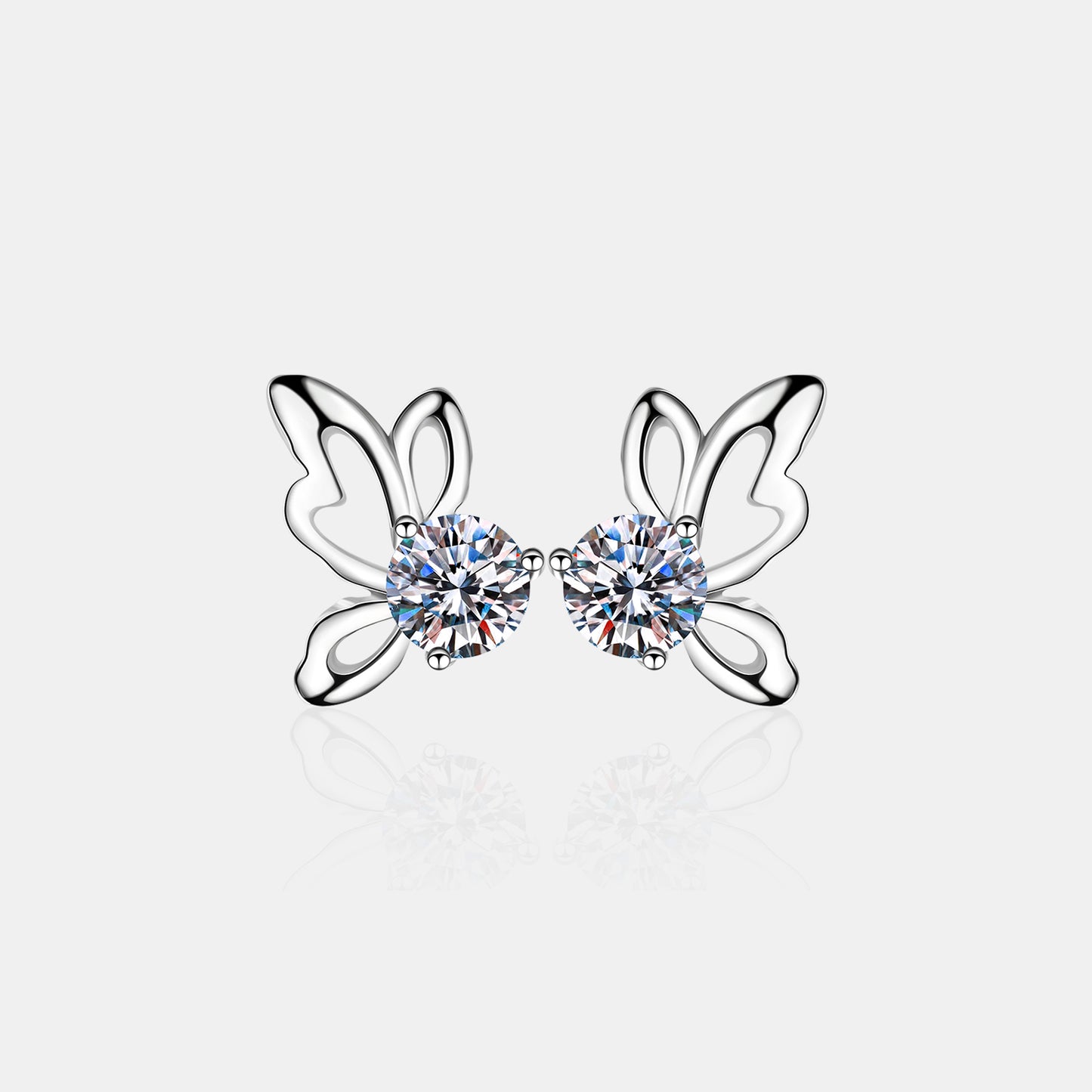 Fly High Butterfly Earrings in 925 Sterling Silver