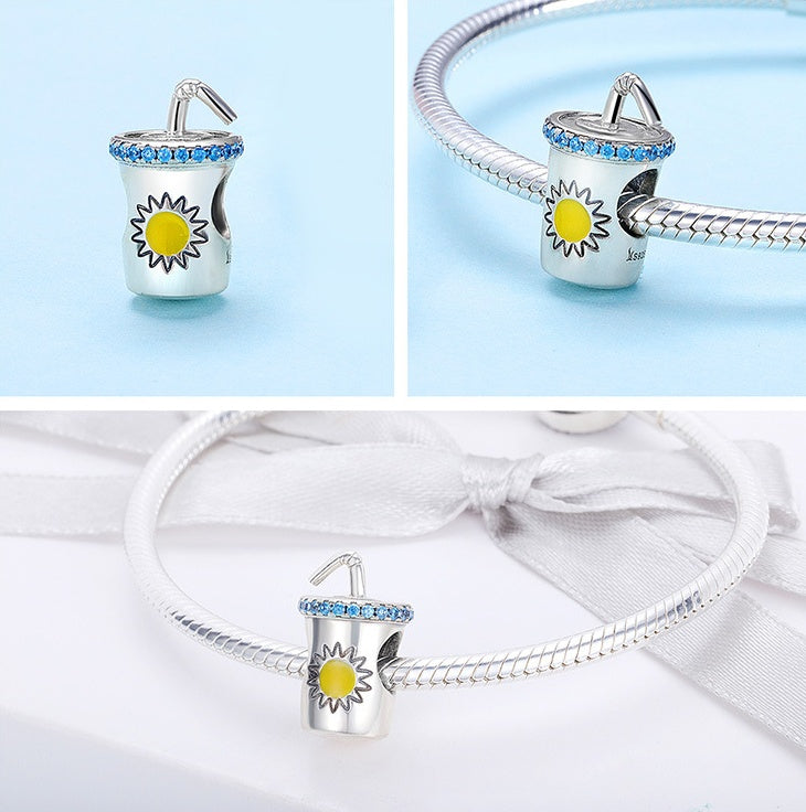 Cold Drink Charm in  S925 sterling silver