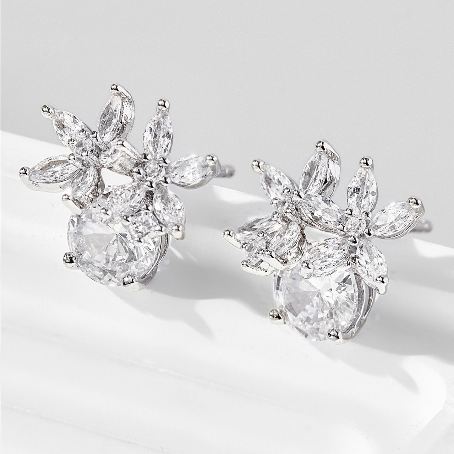 Petal Perfection Zircon Stud Earring