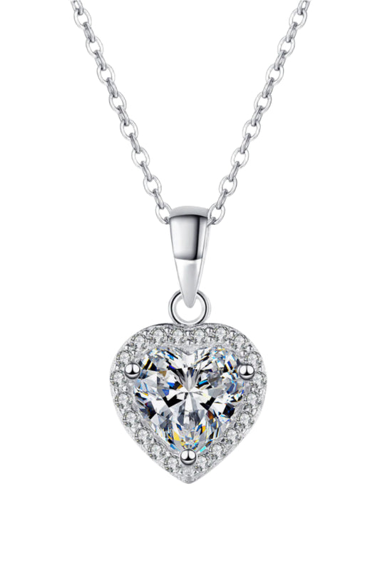 Hearts of Fire Moissanite Pendant Chain Necklace