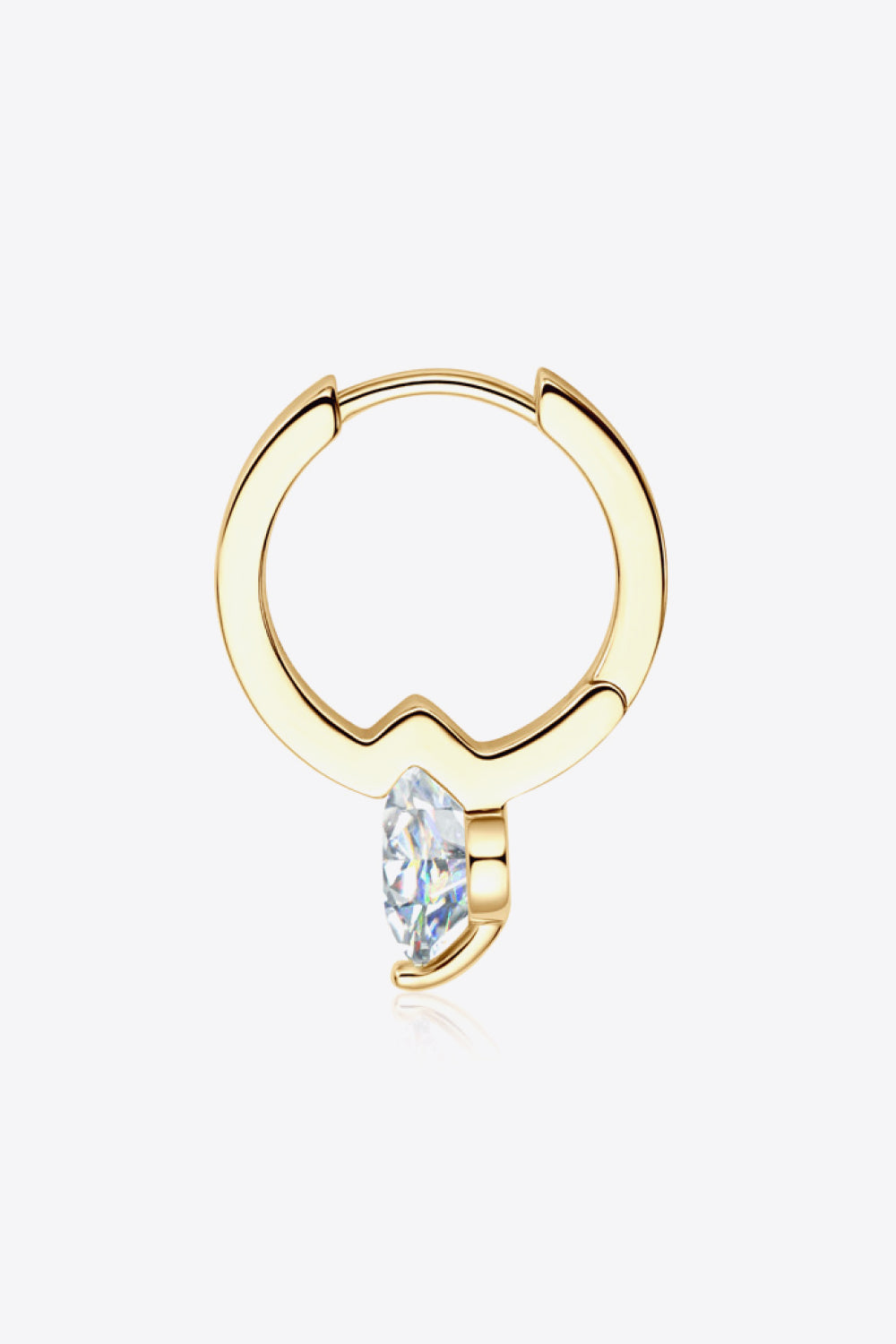 Sparkling 2K Moissanite Hoop Earrings