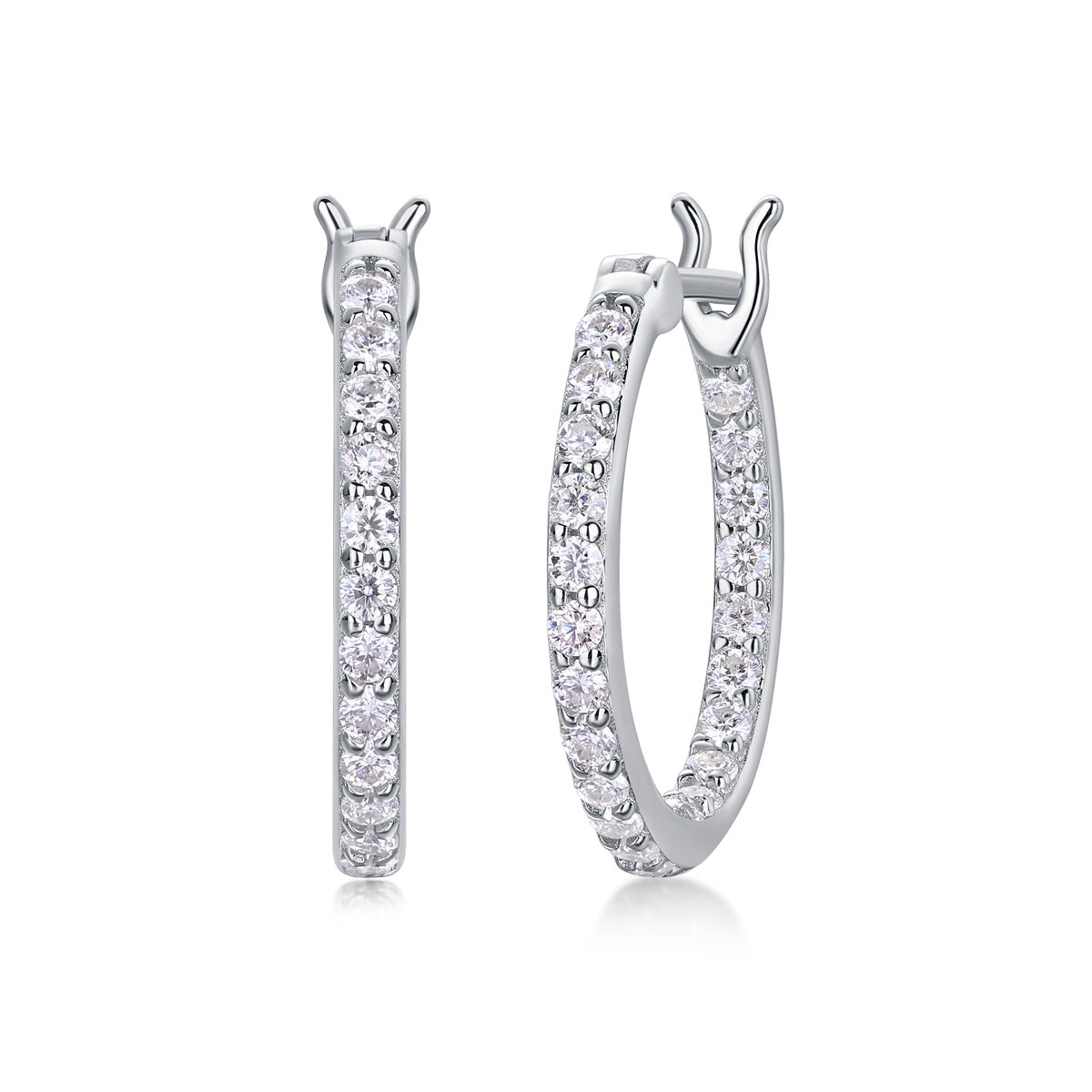 Celeste Moissanite Hoop Earrings