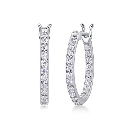 Celeste Moissanite Hoop Earrings