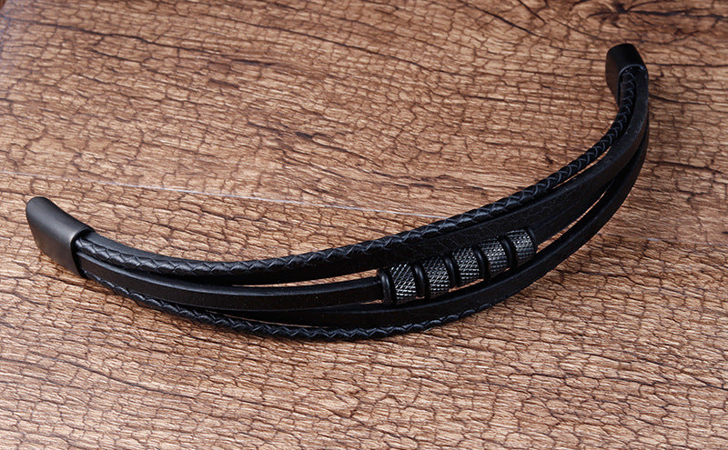 Multi-layer Leather Cord Bracelet