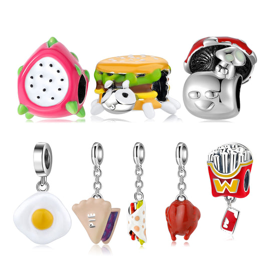 Gourmet Bites Charm Series in S925 Sterling Silver