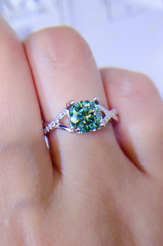 Mint to Be Moissanite Ring