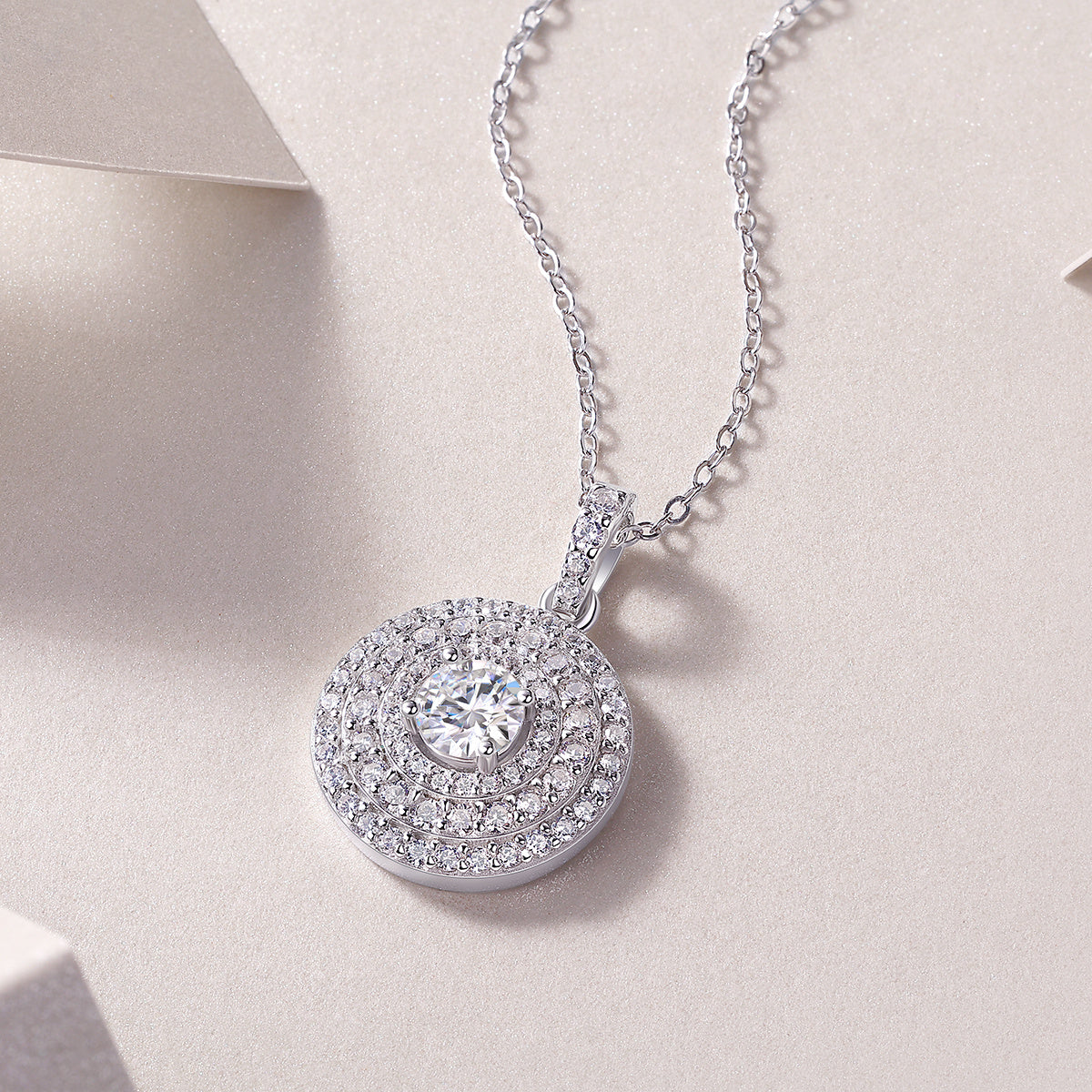 Grand Medallion Moissanite Necklace