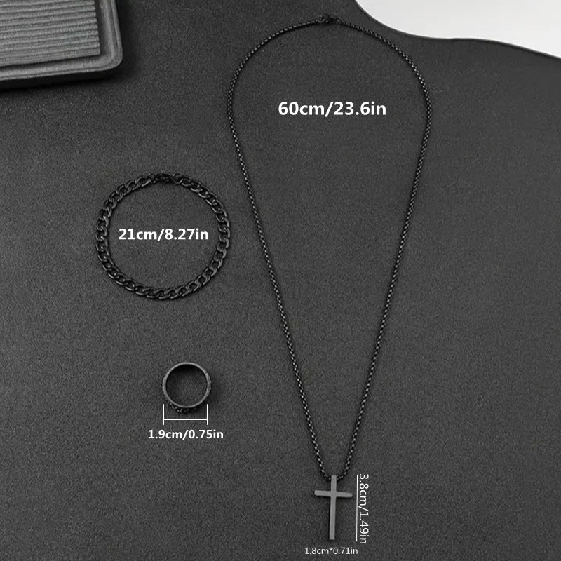 Everyday Titan Cross Jewelry Set