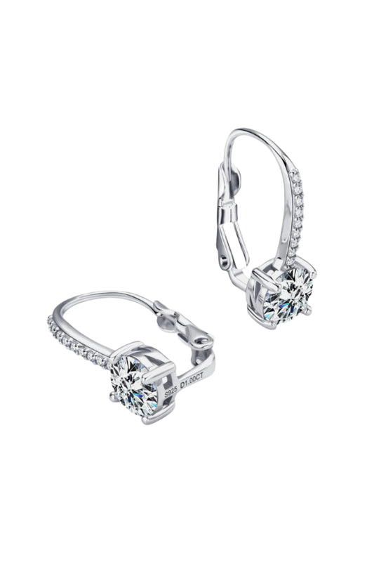 Refined Radiance 2K Moissanite Earrings