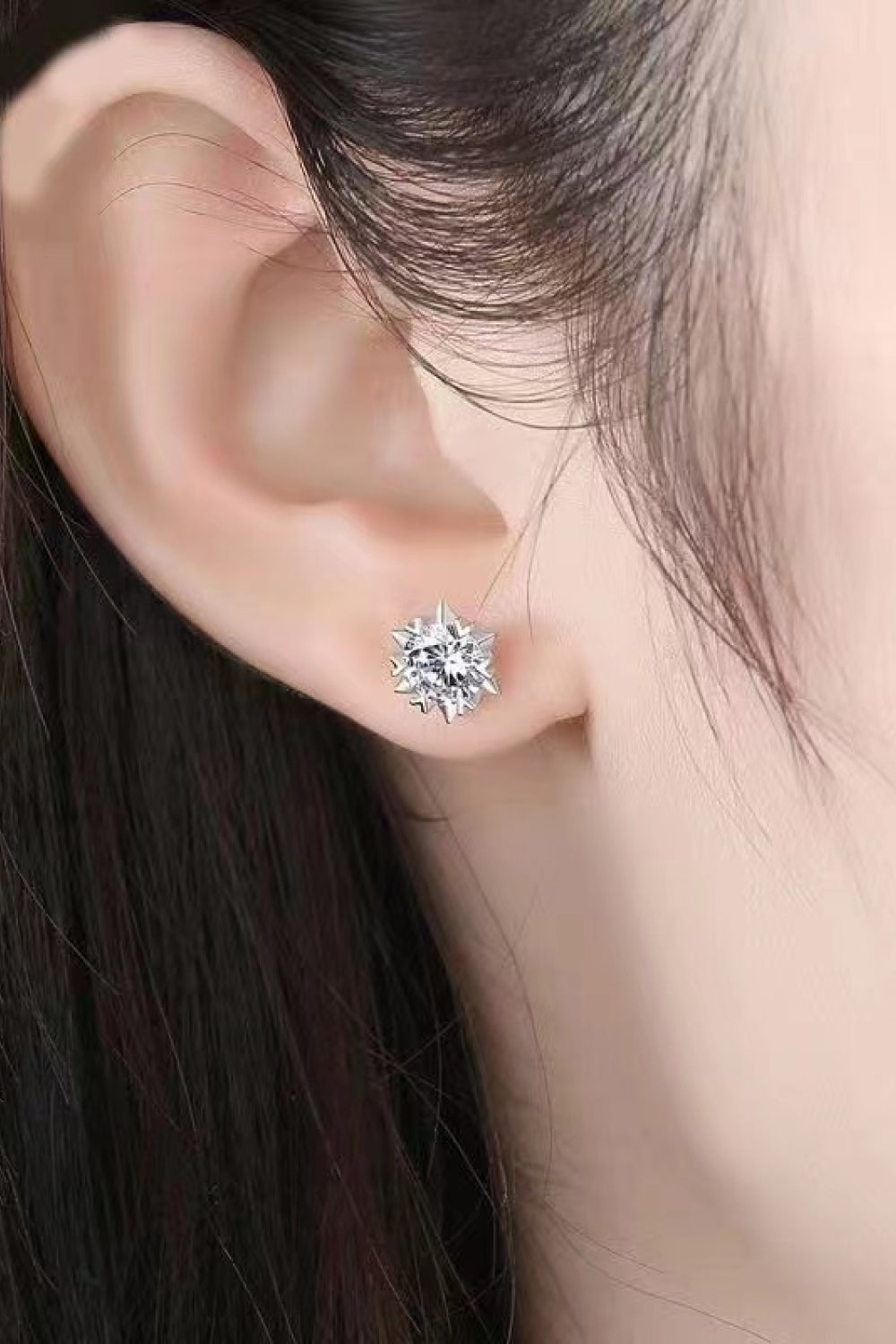 Starlight Moissanite Stud Earrings