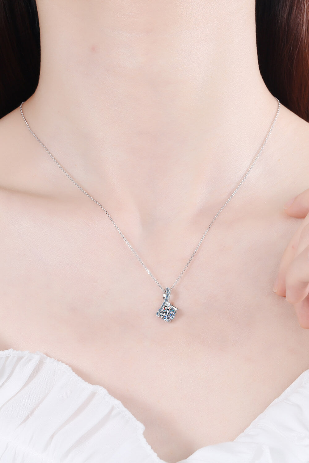 Dazzle & Charm Moissanite Pendant Necklace