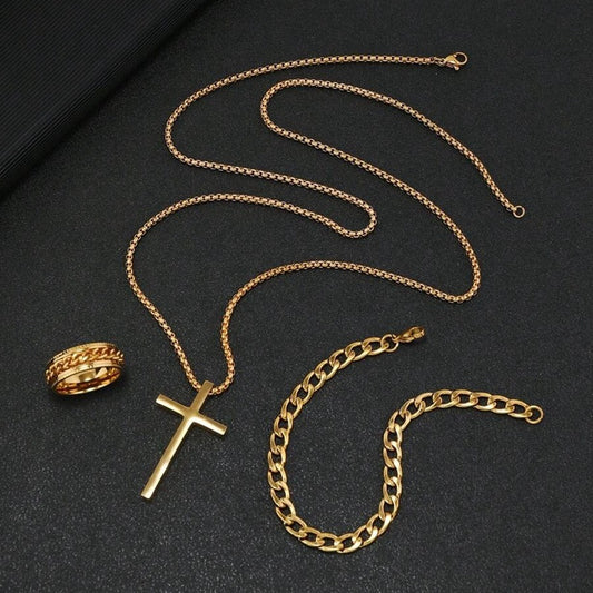 Everyday Titan Cross Jewelry Set