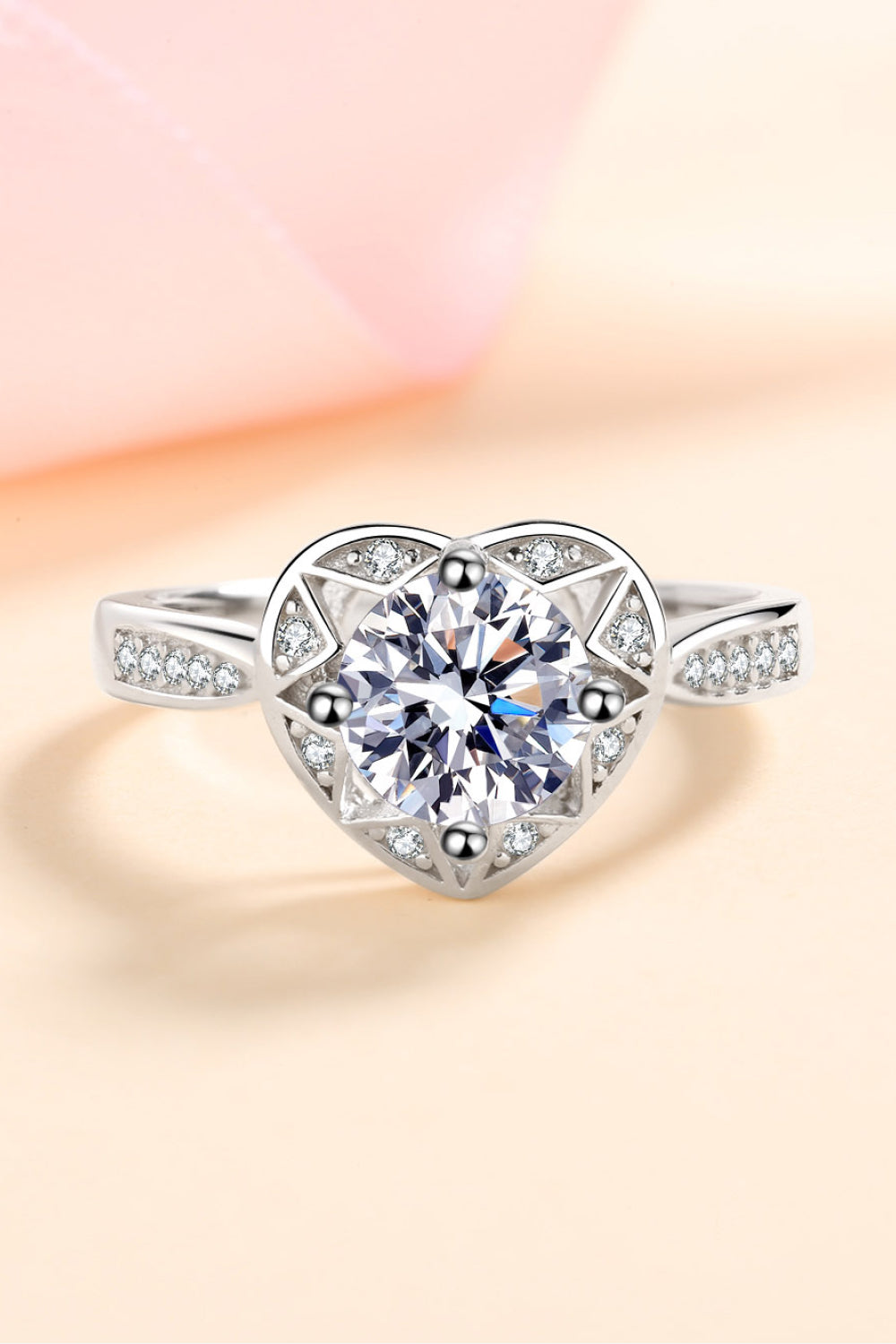Heart's Desire 1K Moissanite Ring