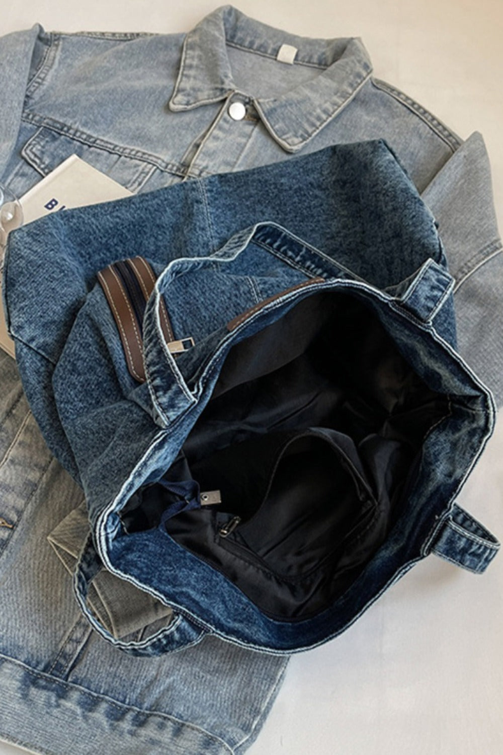 Everyday Denim Tote Bag