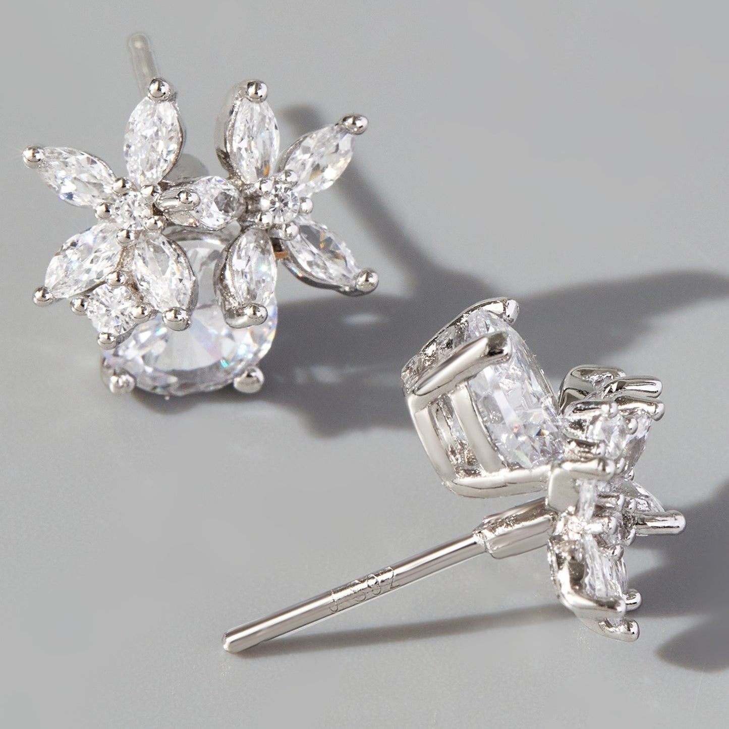 Petal Perfection Zircon Stud Earring