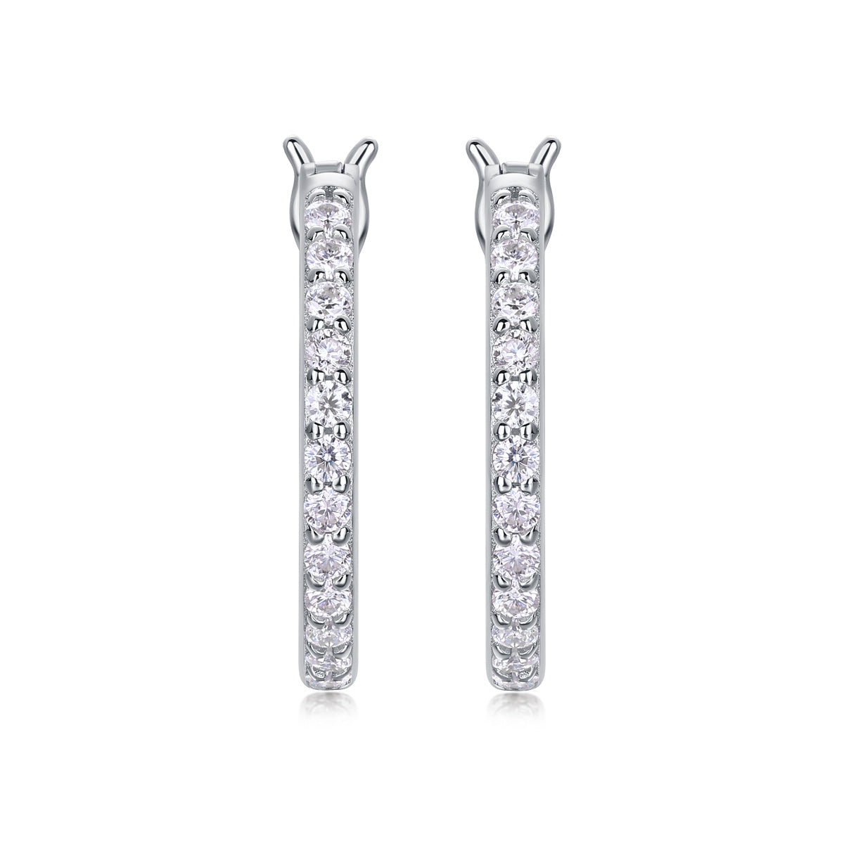 Celeste Moissanite Hoop Earrings