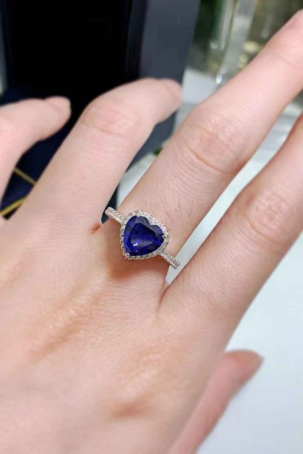 Royal Heart 2K Moissanite & Zircon Cocktail Ring