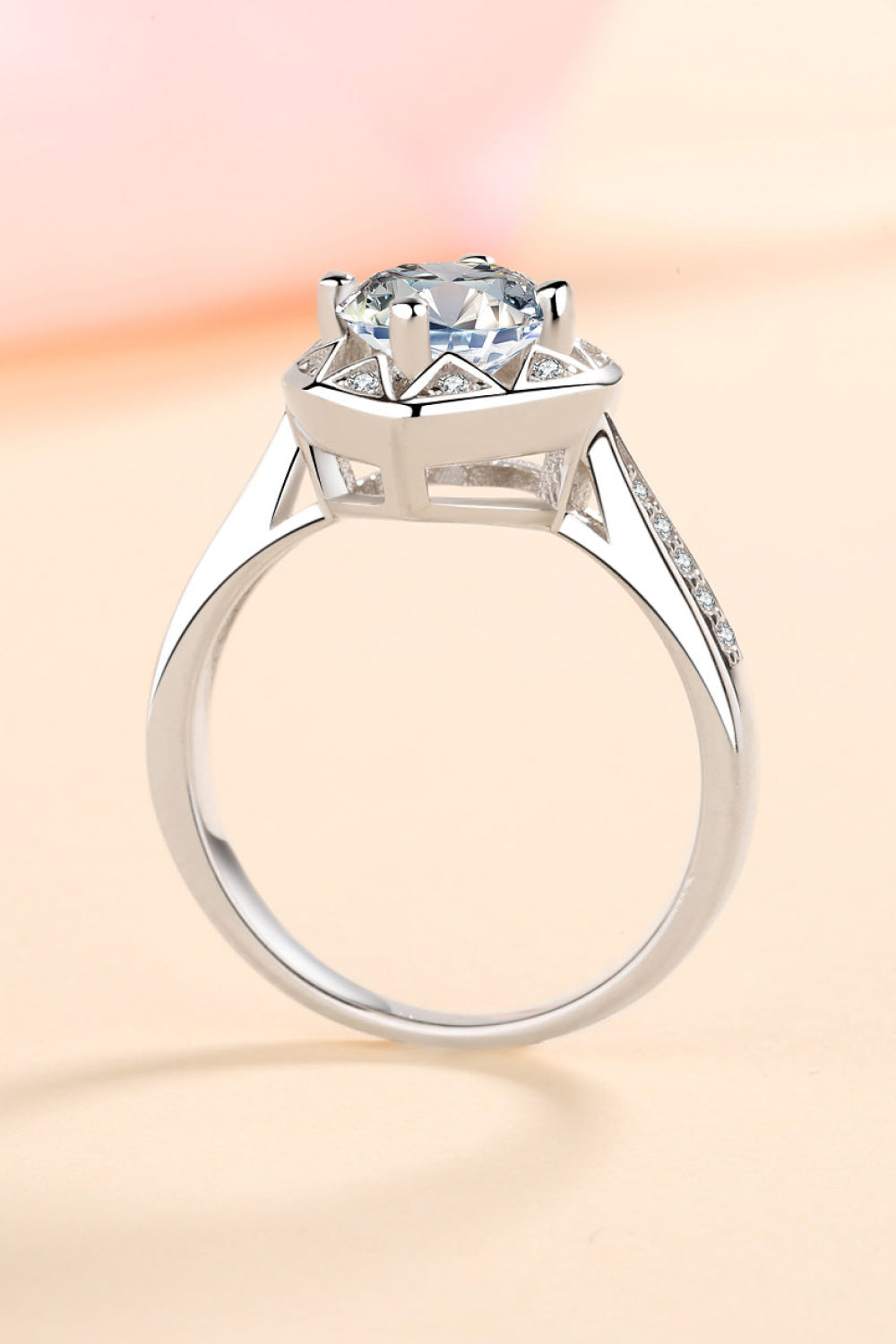 Heart's Desire 1K Moissanite Ring