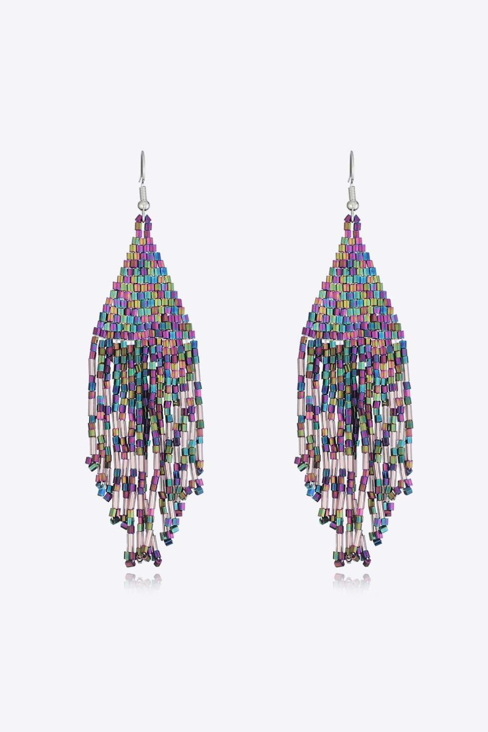 Beaded Boho Fringe Earrings