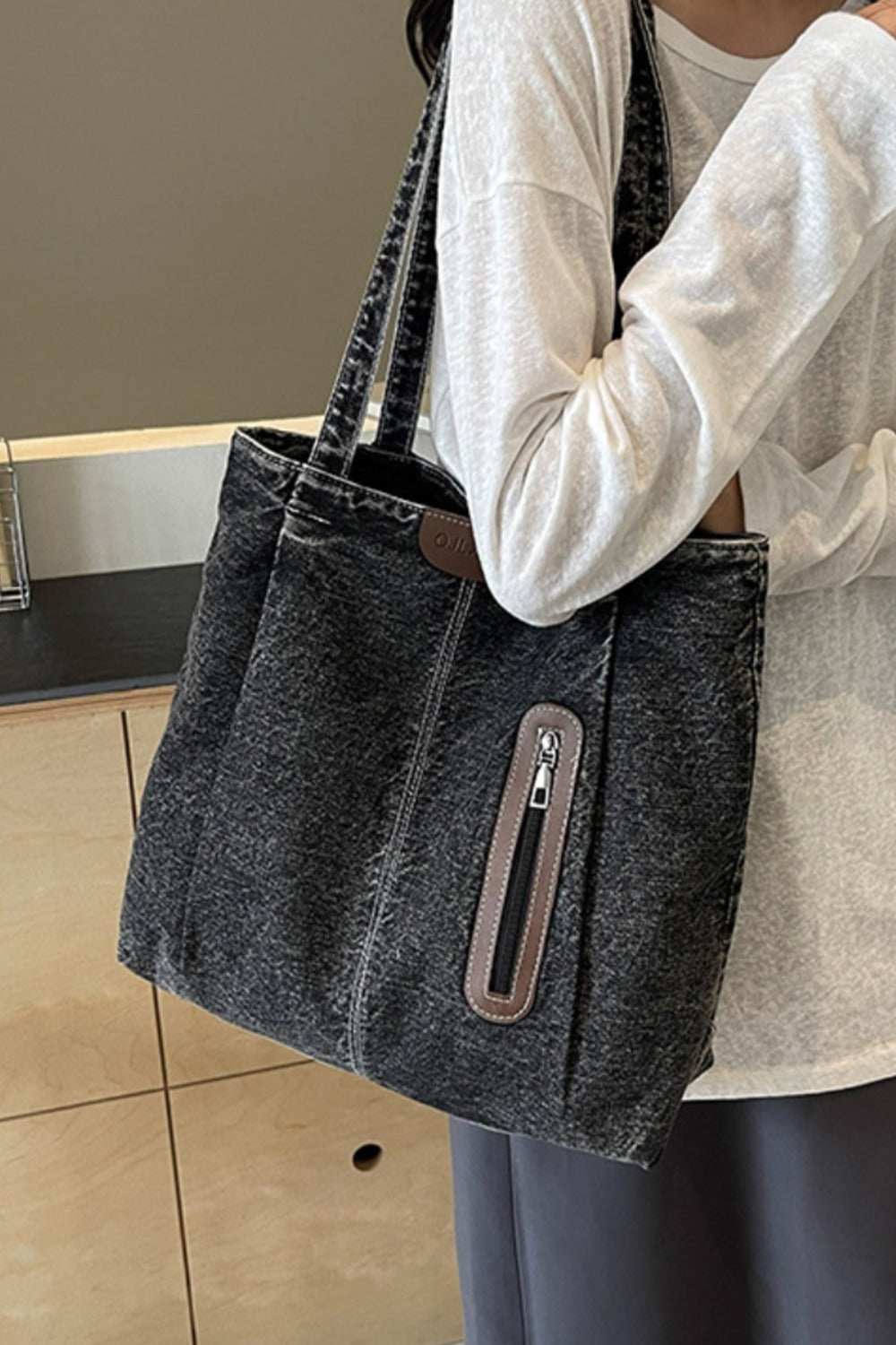 Everyday Denim Tote Bag